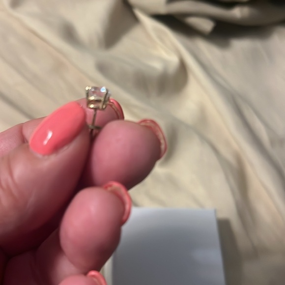 Lab created diamond studs. Agape Diamond Co . .80. Carat each - Picture 7 of 7